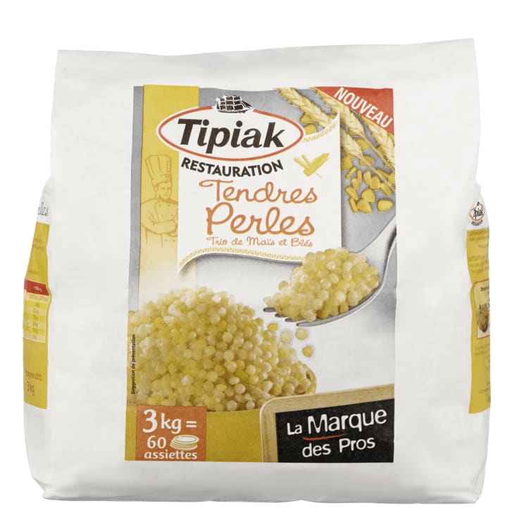PERLE COUSCOUS HVIT&GUL 3KG TIPIAK