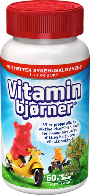 Vitaminbjørner uten gelatin